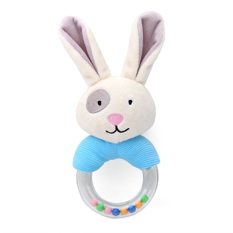 Cute Baby Rattle Toys Rabbit Plush Baby Cartoon Bed Toys for baby toys 0-12 months Educational baby rattle Toy Rabbit Hand Bells